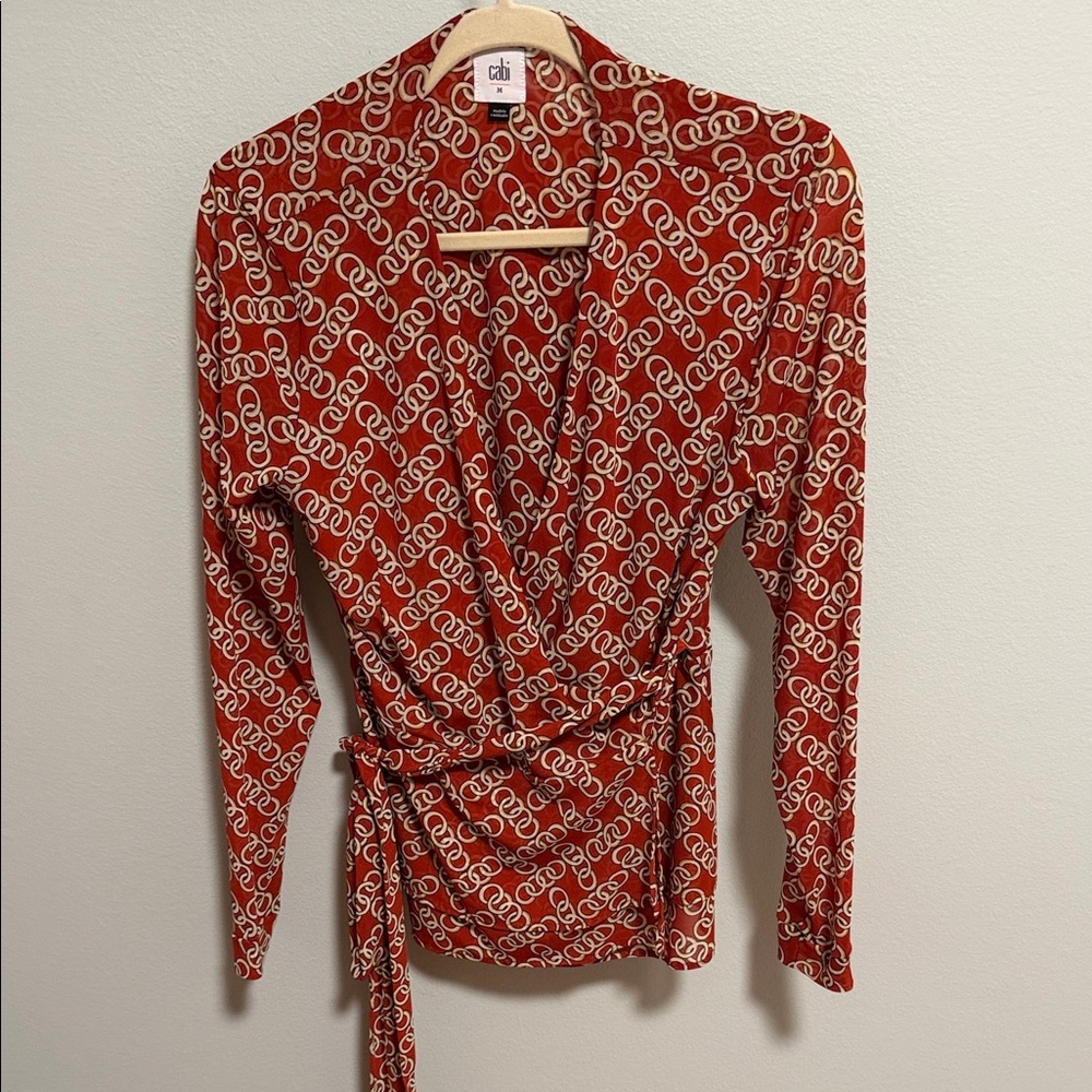 Cabi Ringleader Chic Wrap Top